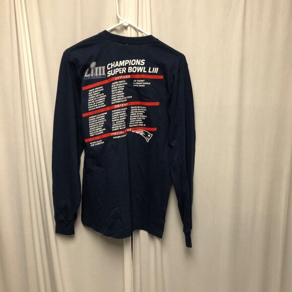 New England Patriots Football Super Bowl LIII 53 Shirt NFL Mens Size Small NEW - Picture 5 of 6